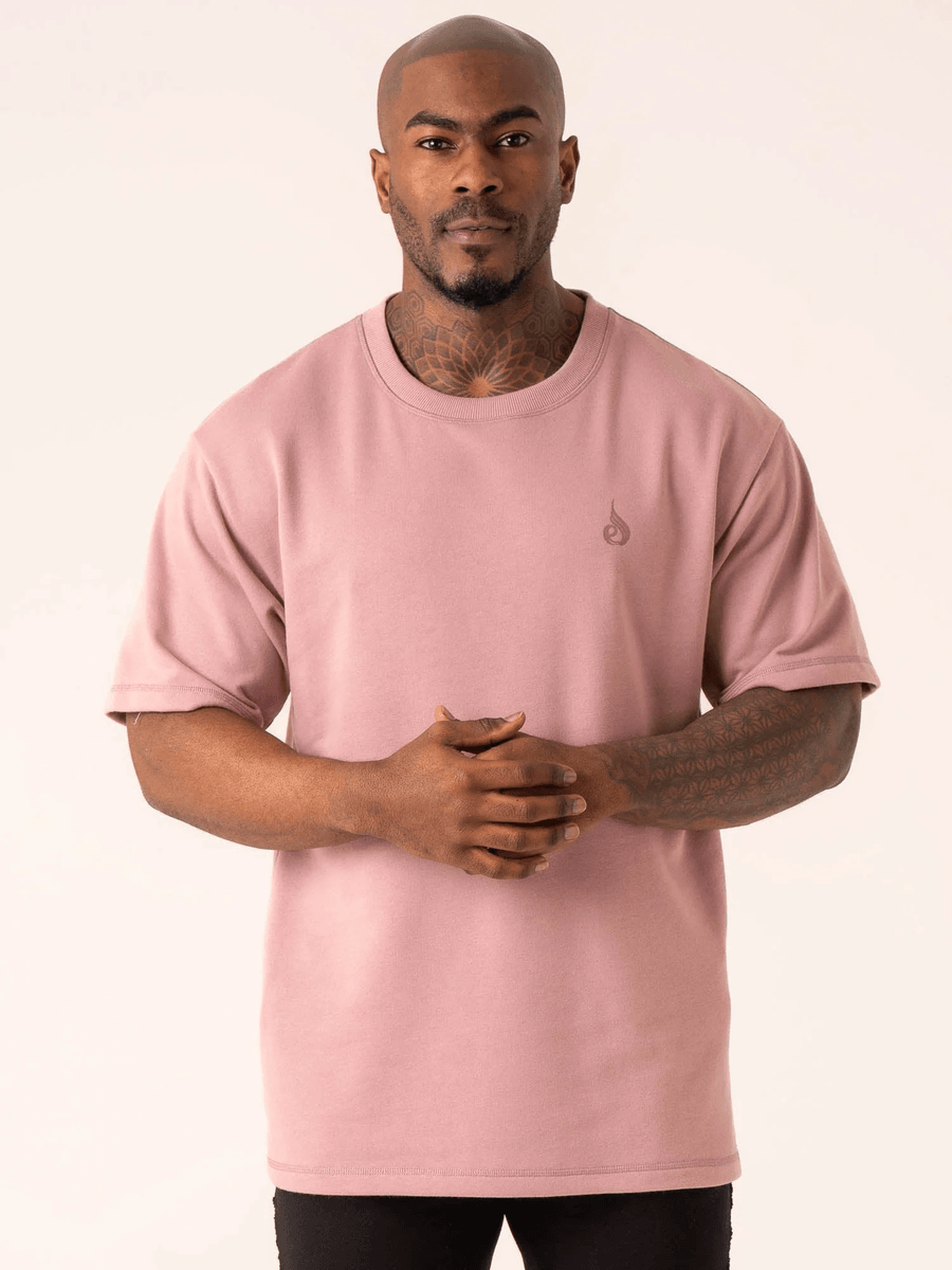 Ryderwear Throwback Oversized Fleece T-Shirt - Cinder