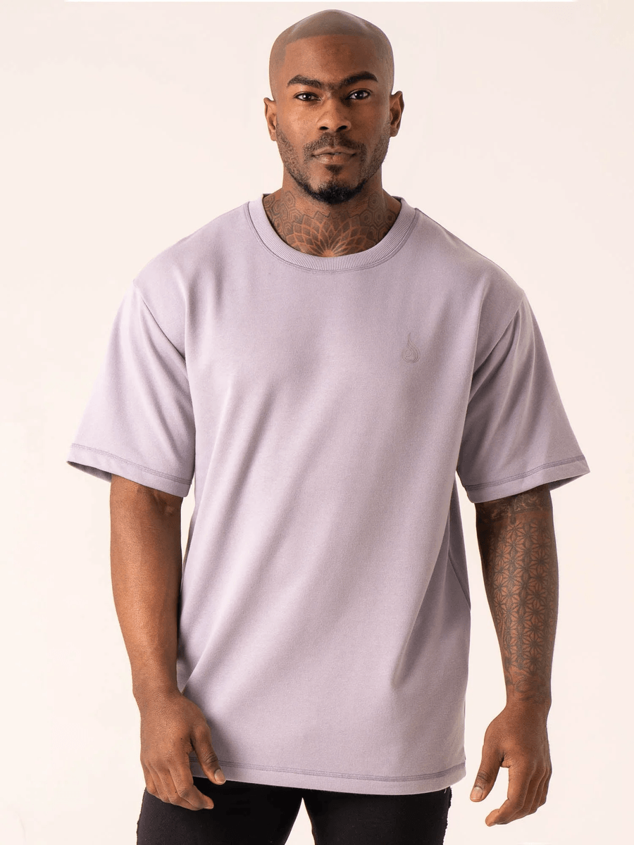 Ryderwear Throwback Oversized Fleece T-Shirt - Lavender