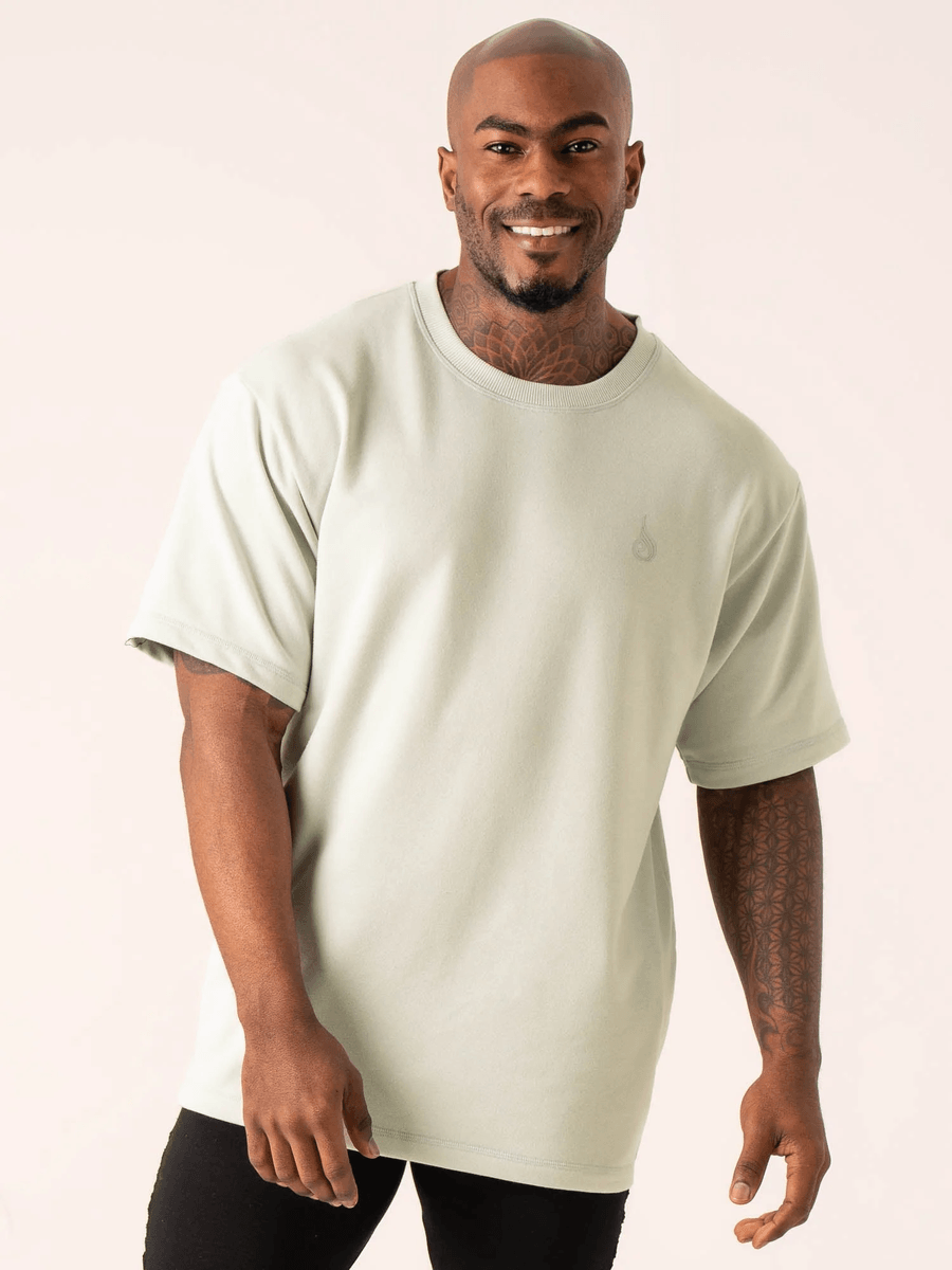 Ryderwear Throwback Oversized Fleece T-Shirt - Seafoam