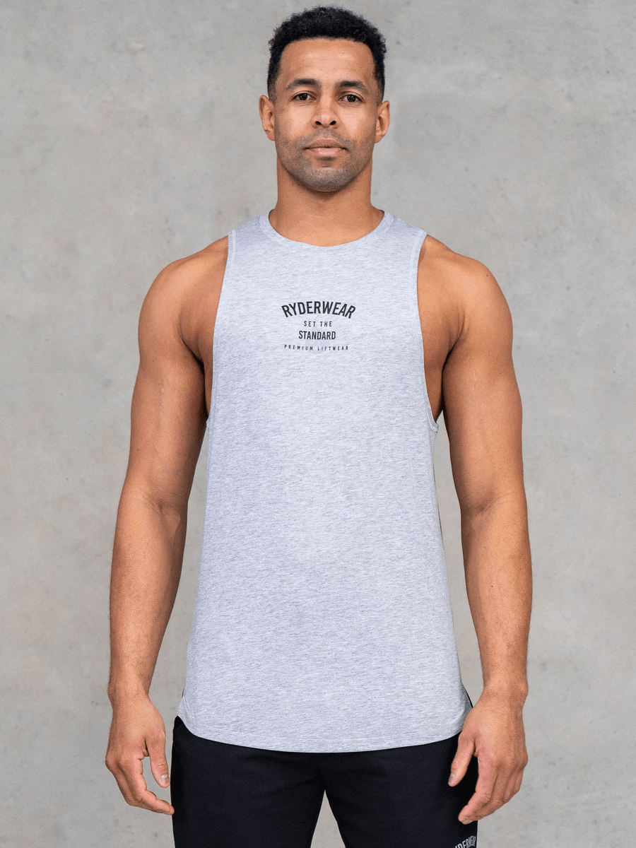 Ryderwear Legacy Drop Armhole Tank - Grey Marl