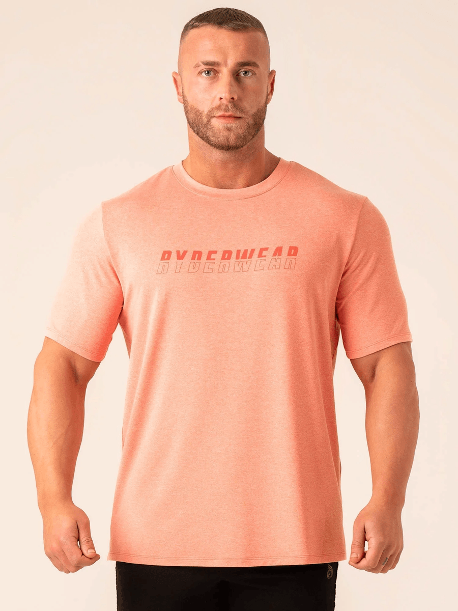 Ryderwear Soft Tech T-Shirt - Coral Marl