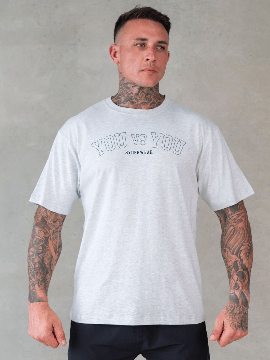 Ryderwear You vs You Oversized T-Shirt - Snow Marl