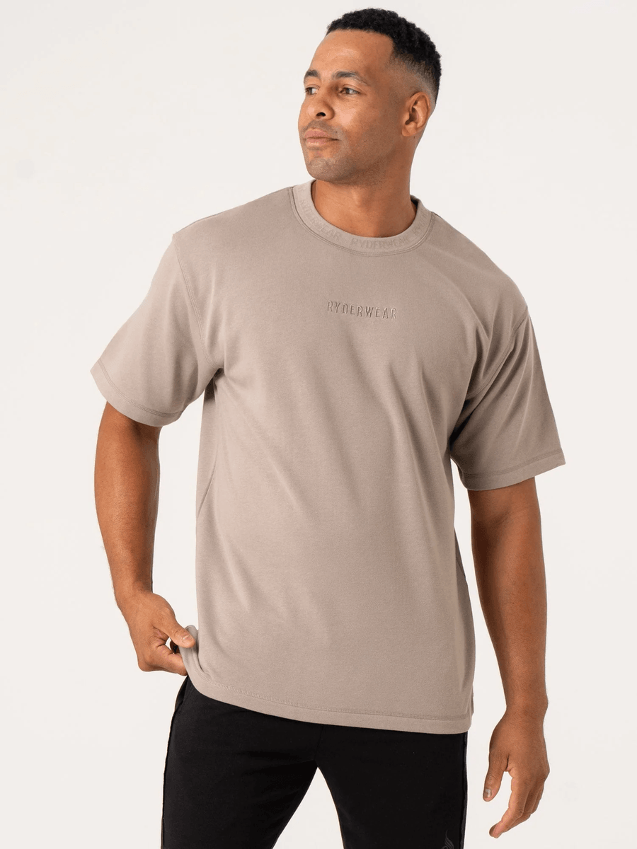 Ryderwear Pursuit Fleece T-Shirt - Taupe