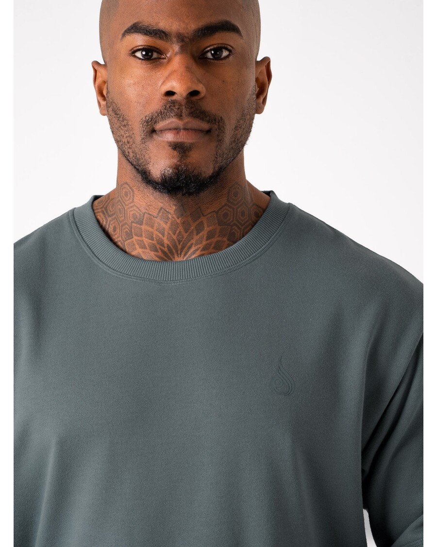 تي شيرت من الصوف مقاس كبير من Ryderwear - بترولي