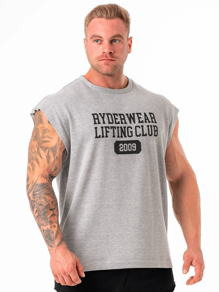 Ryderwear Cut Off Muscle Tank - Grey Marle
