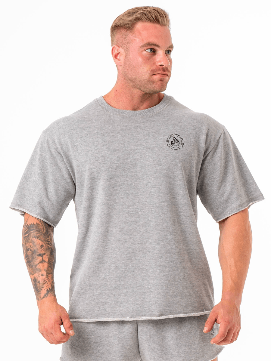 Ryderwear Box Fleece T-Shirt - Grey Marle