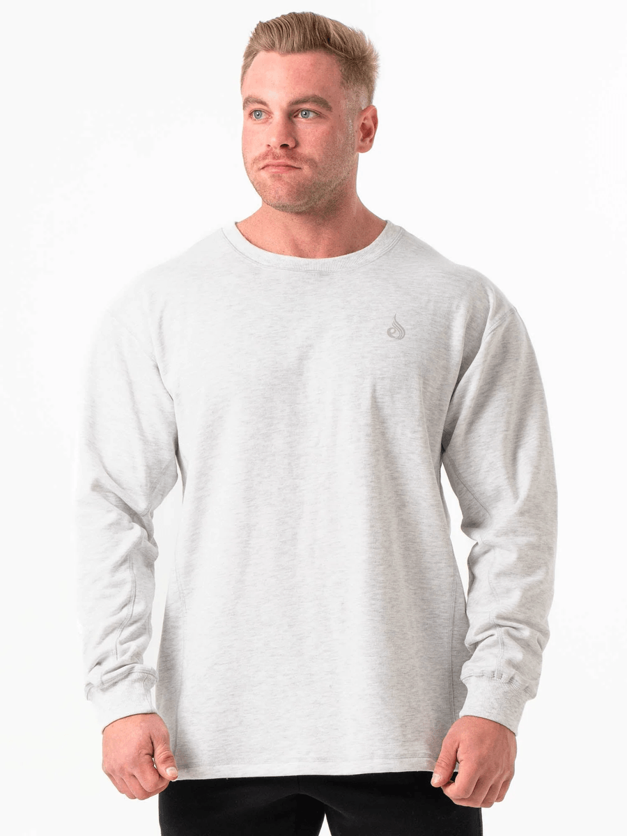 Ryderwear Force Crew Neck - Chalk Grey Marl