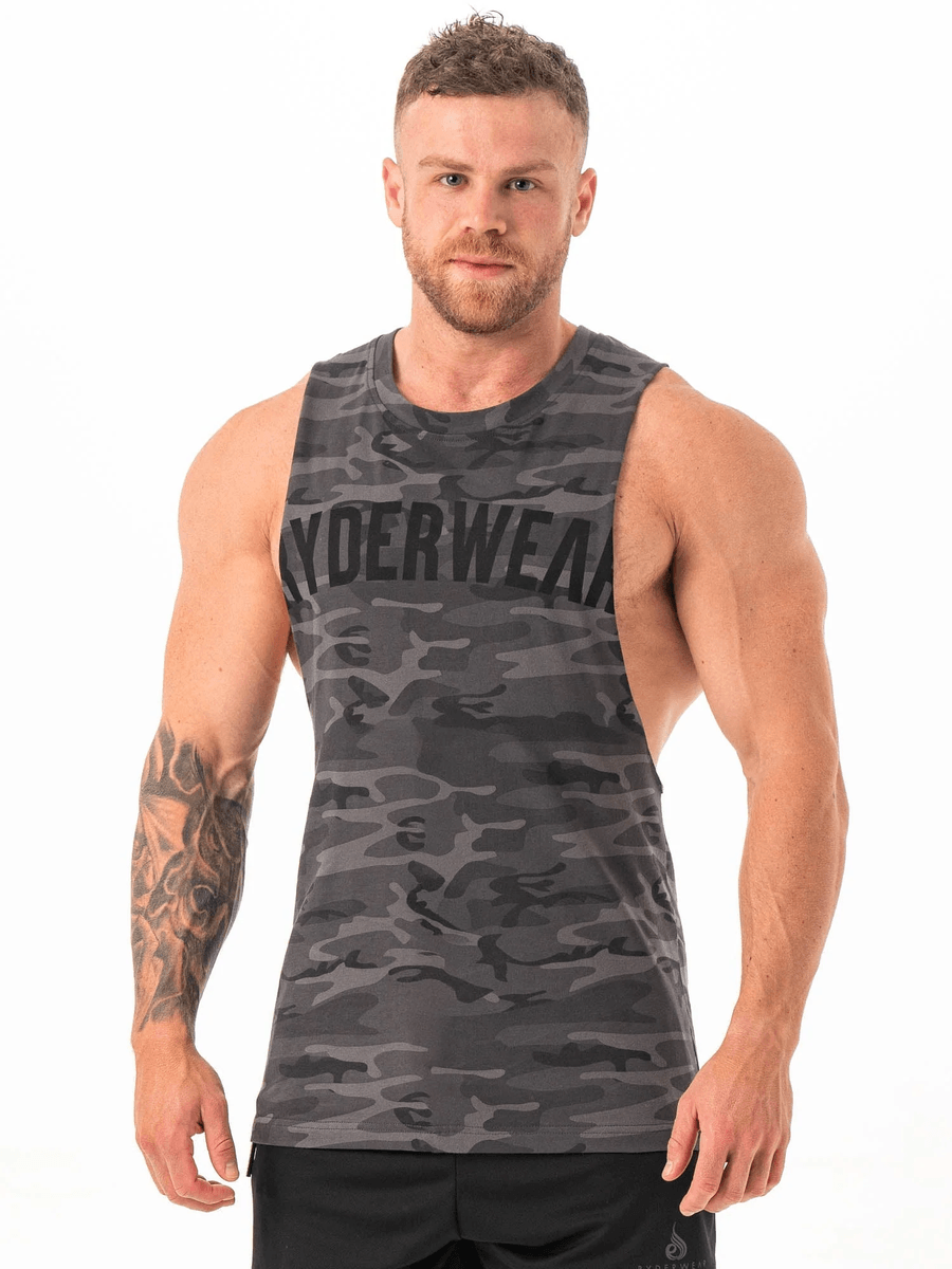 Ryderwear Baller Tank - Black Camo