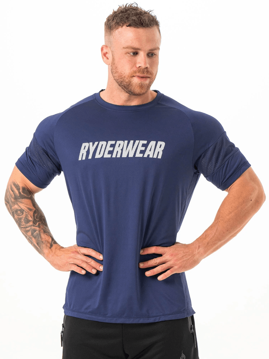 Ryderwear Flex Mesh T-Shirt -Navy