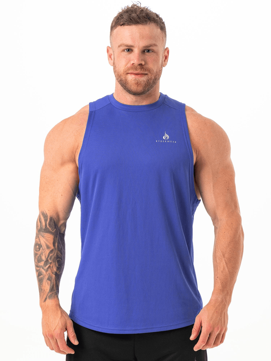 Ryderwear Lift Mesh Baller Tank - Cobalt