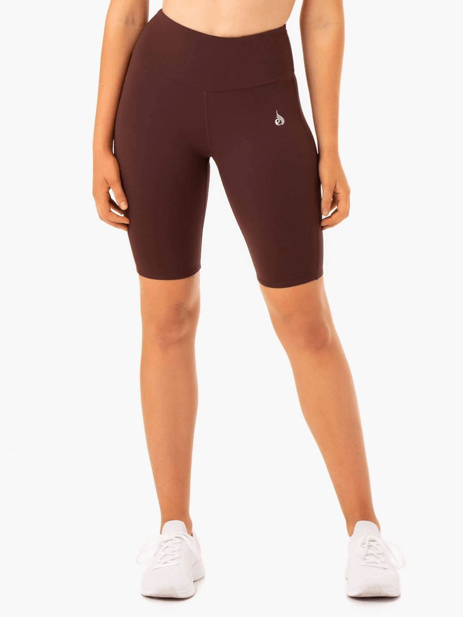 Ryderwear Staples Scrunch Bum Bike Shorts - Chocolate