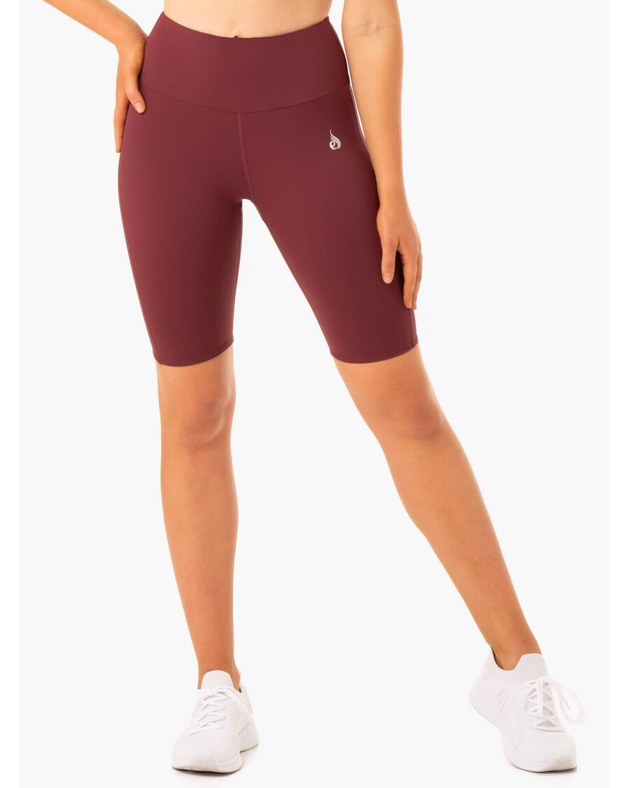 Ryderwear Staples Scrunch Bum Bike Shorts - Burgundy
