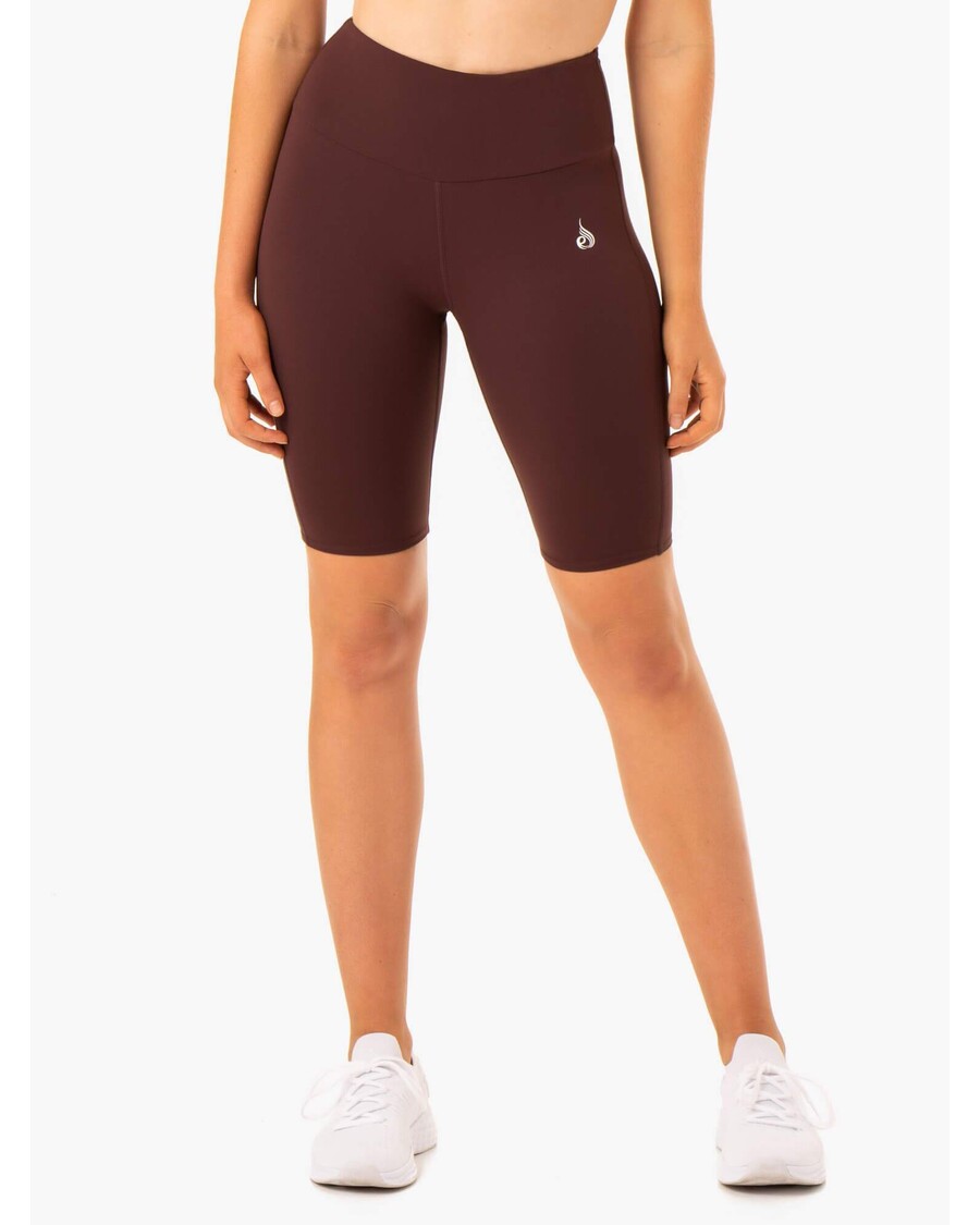 Ryderwear Staples Scrunch Bum Bike Shorts - Chocolate