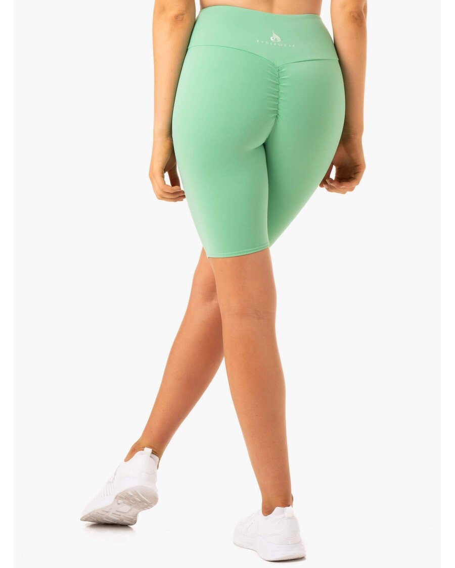 Ryderwear Staples Scrunch Bum Bike Shorts - Neomint