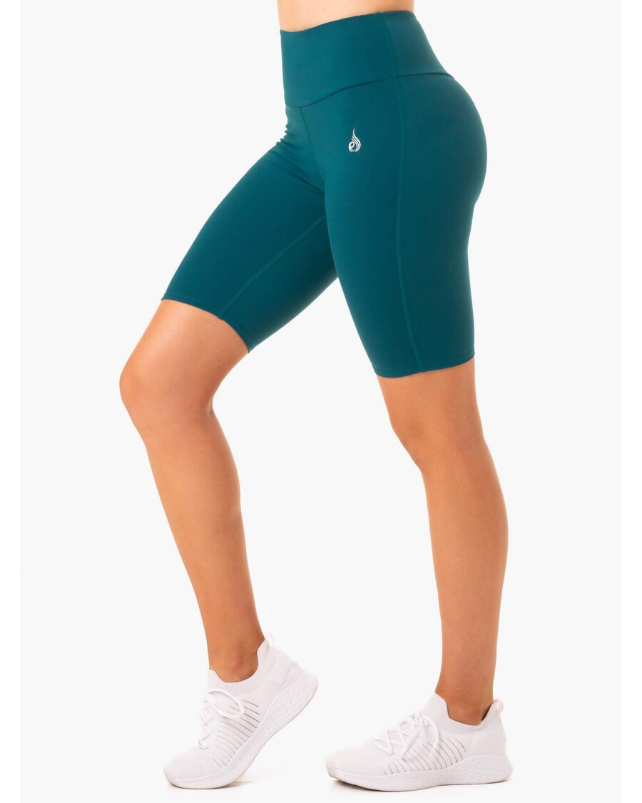 Kolesarske Kratke Hlače Ryderwear Staples Scrunch Bum - Smaragdno