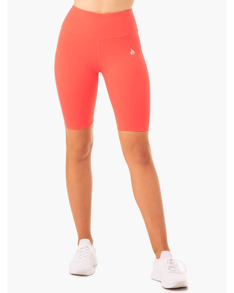 Ryderwear Staples Scrunch Bum Bike Shorts - Coral