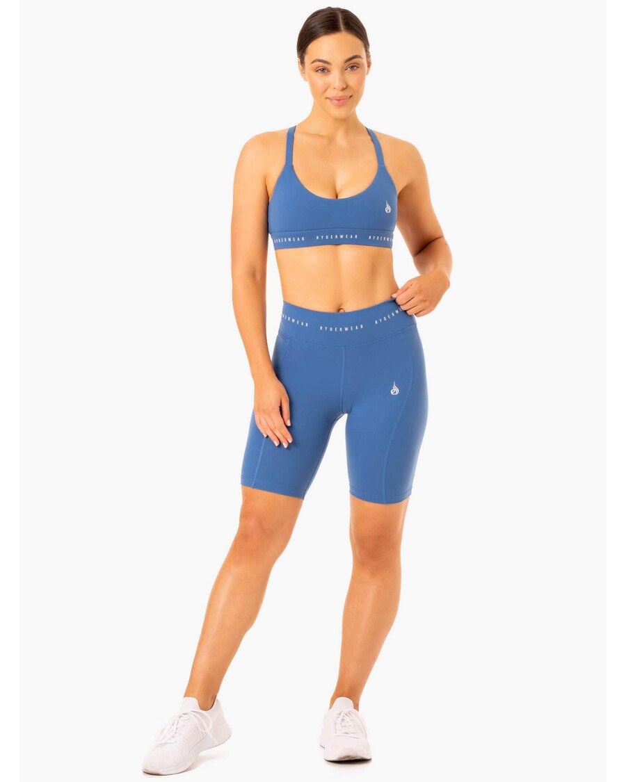 Ryderwear リフレックス ハイウエスト バイク ショーツ - ブルー