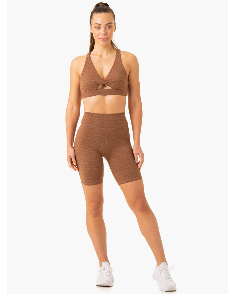 Ryderwear Transform Mid Length Shorts - Chocolate Zebra