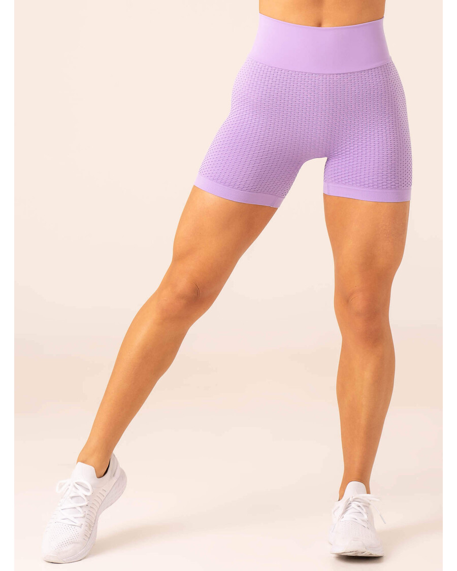 Ryderwear Honeycomb Scrunch Seamless Shorts - Lavender