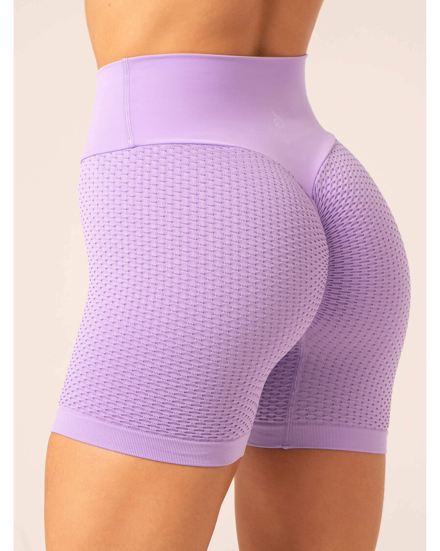 Ryderwear Honeycomb Scrunch Seamless Shorts - Lavender