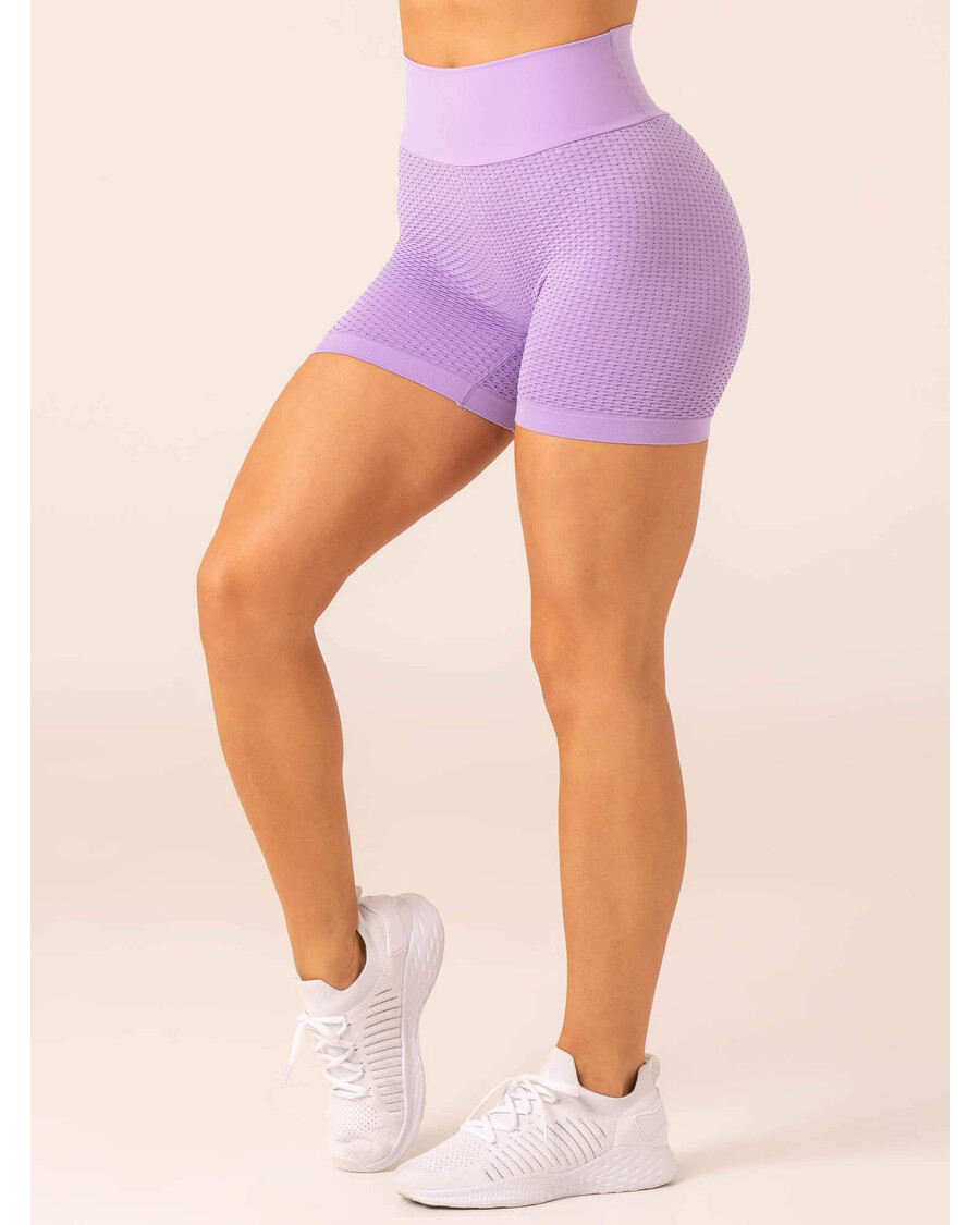 Ryderwear Honeycomb Scrunch Seamless Shorts - Lavender