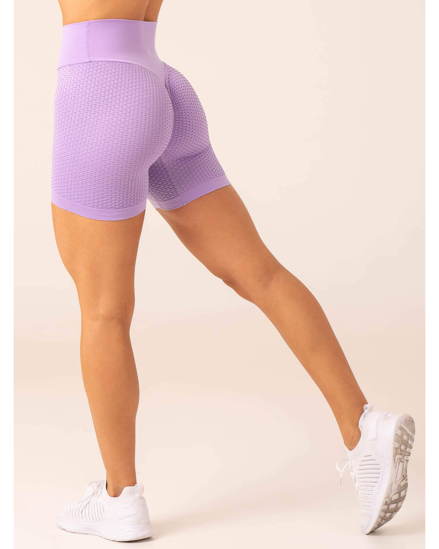 Ryderwear Honeycomb Scrunch Seamless Shorts - Lavender