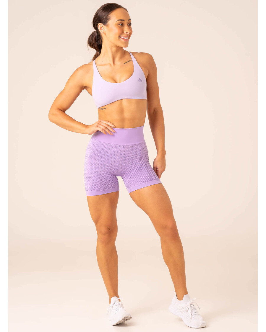 Ryderwear Honeycomb Scrunch Seamless Shorts - Lavender