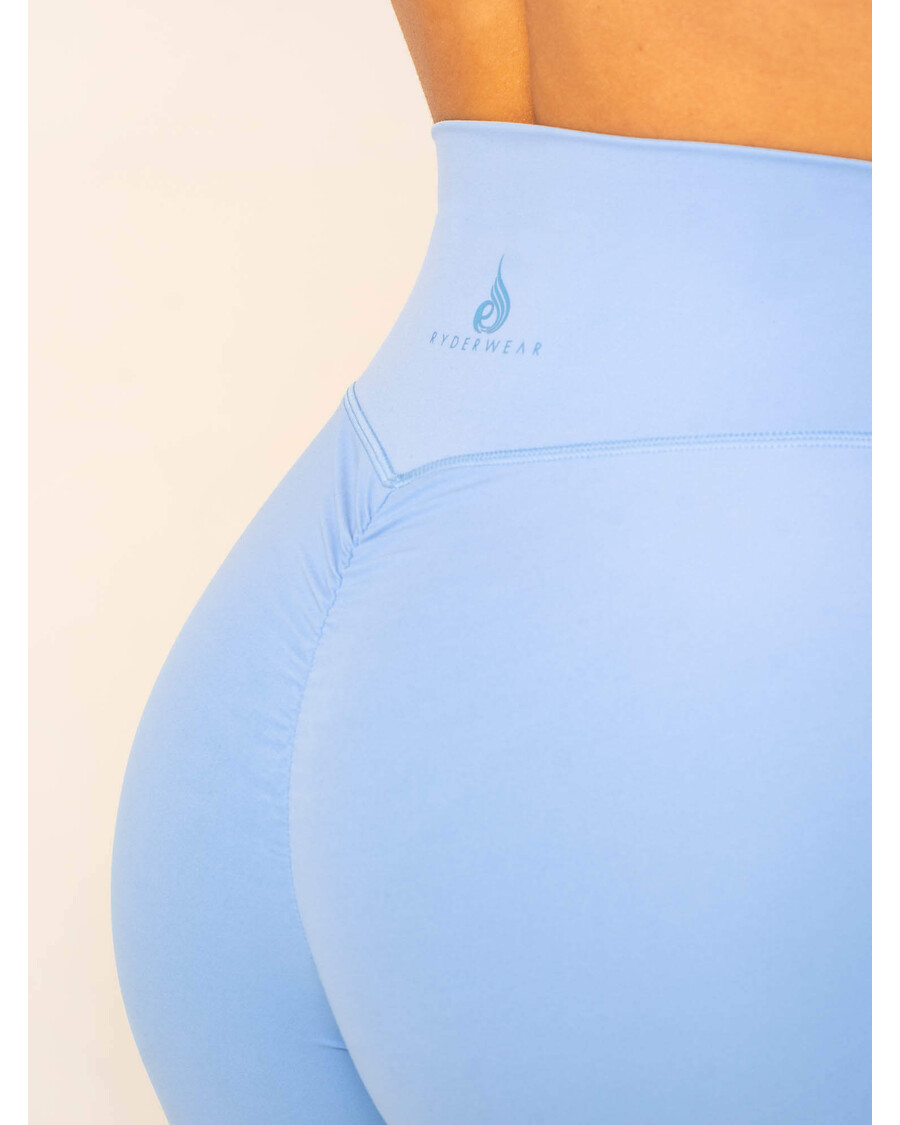 Ryderwear NKD High Waisted Scrunch Shorts - Blue