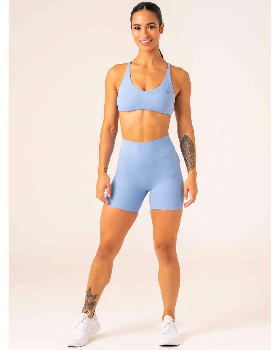 Ryderwear NKD High Waisted Scrunch Shorts - Blue