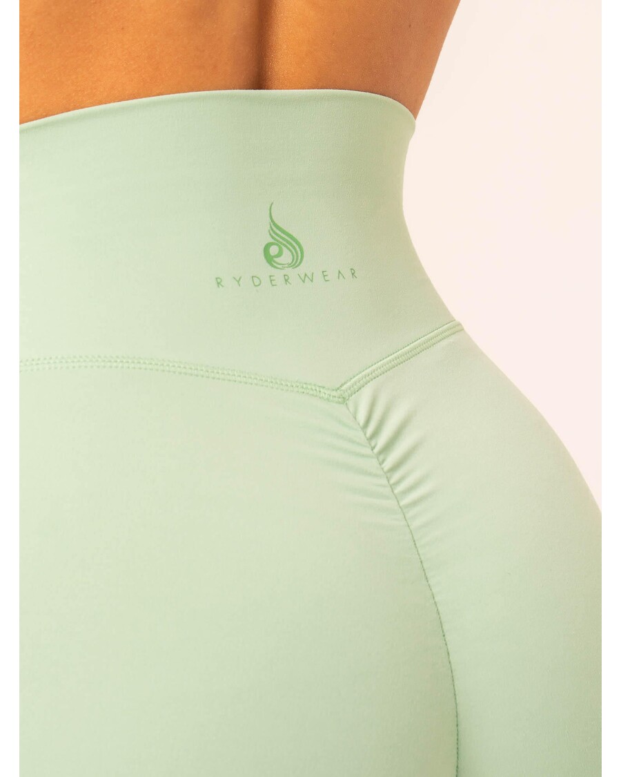 Ryderwear NKD High Waisted Scrunch Shorts - Pistachio