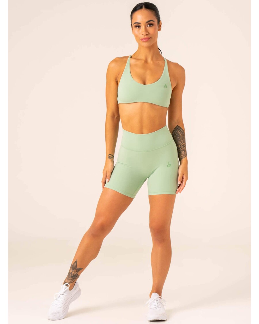 Ryderwear NKD High Waisted Scrunch Shorts - Pistachio