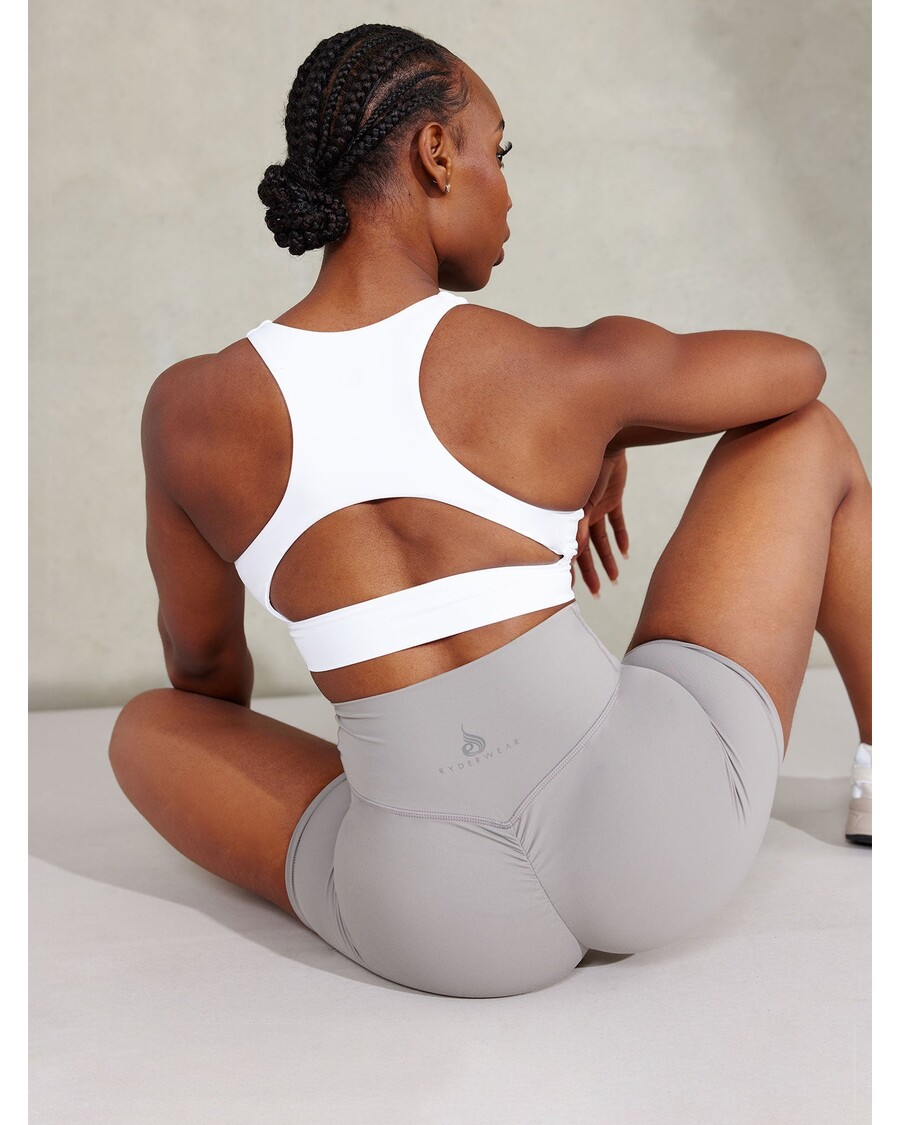 Kratke Hlače Z Visokim Pasom Ryderwear Nkd - Jekleno Sive