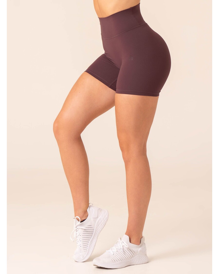 Ryderwear NKD High Waisted Scrunch Shorts - Plum