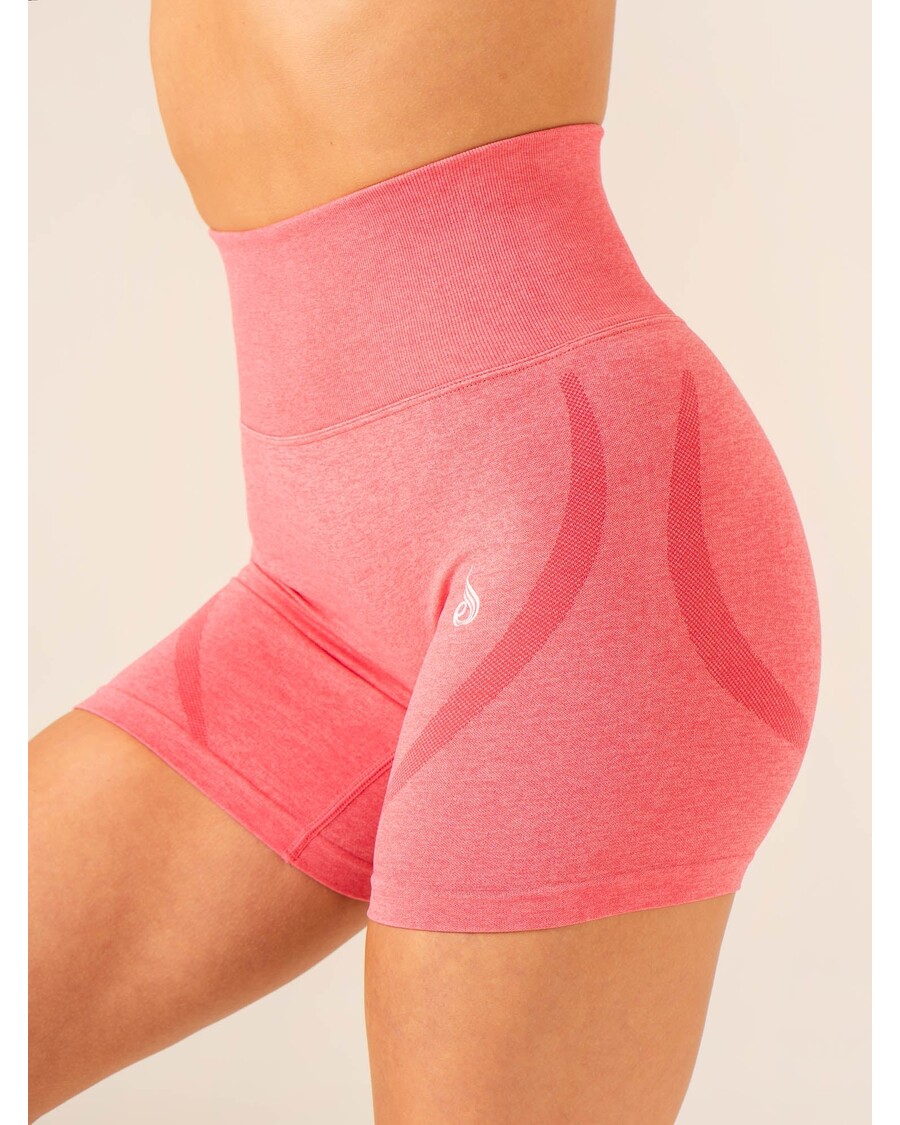 Ryderwear Sculpt Naadloze Short - Koraalroze Gemêleerd