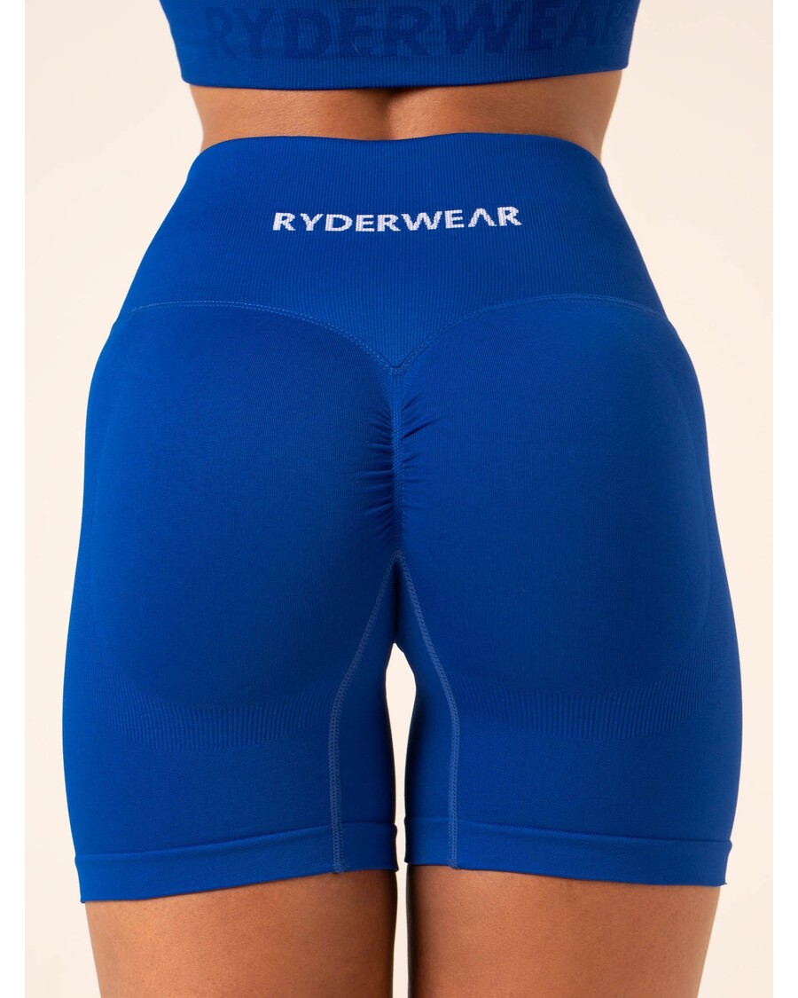 Ryderwear Lift BBL Scrunch Seamless Shorts - Cobalt Blue