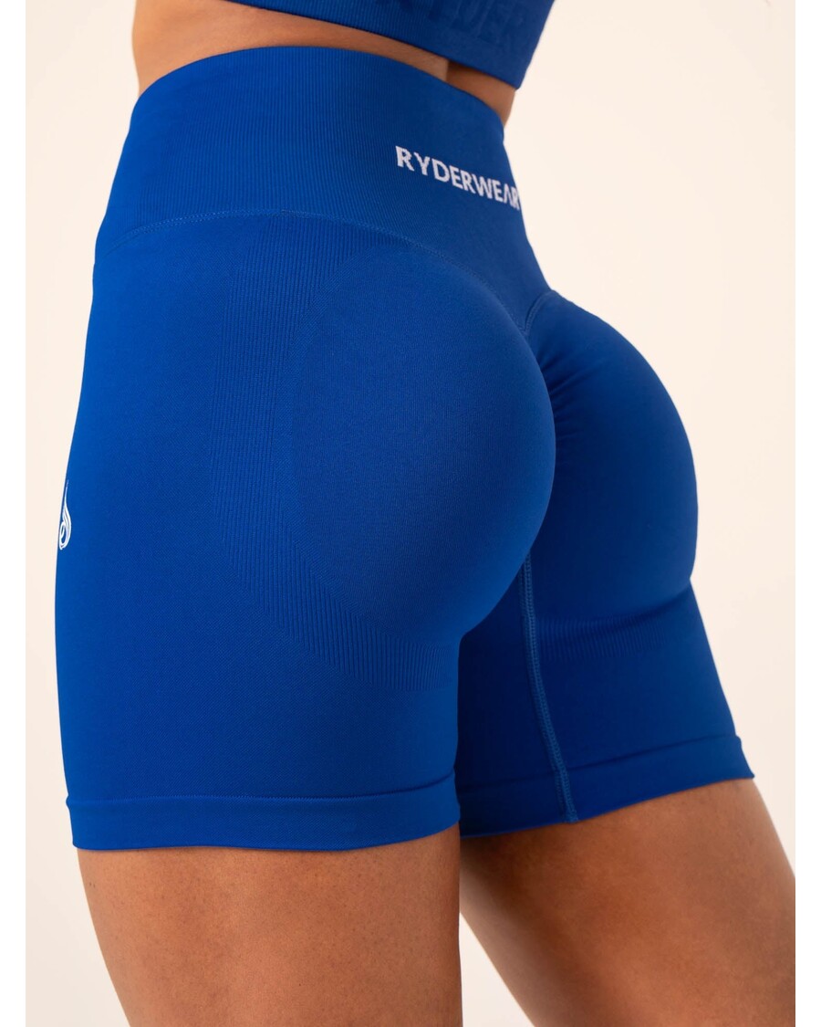 Ryderwear Lift BBL Scrunch Seamless Shorts - Cobalt Blue