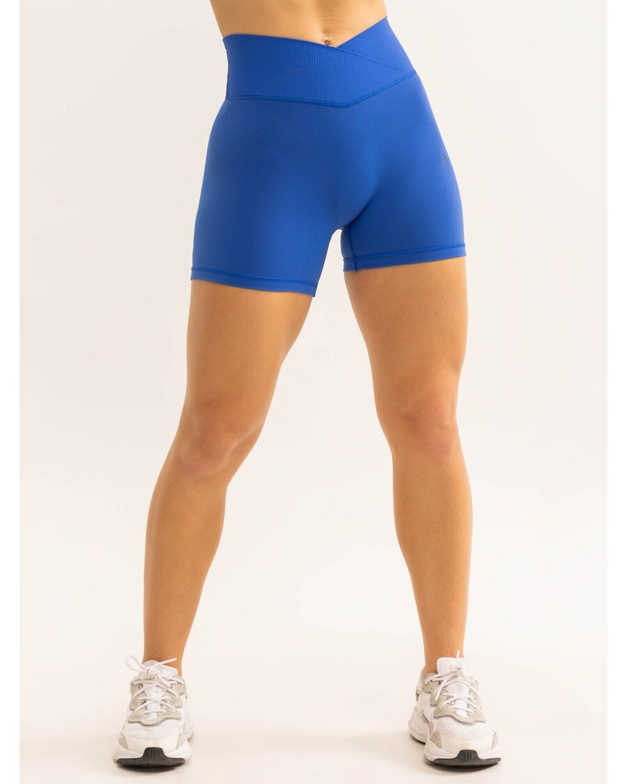 Ryderwear Activate Cross Over Scrunch Shorts - Cobalt Blue