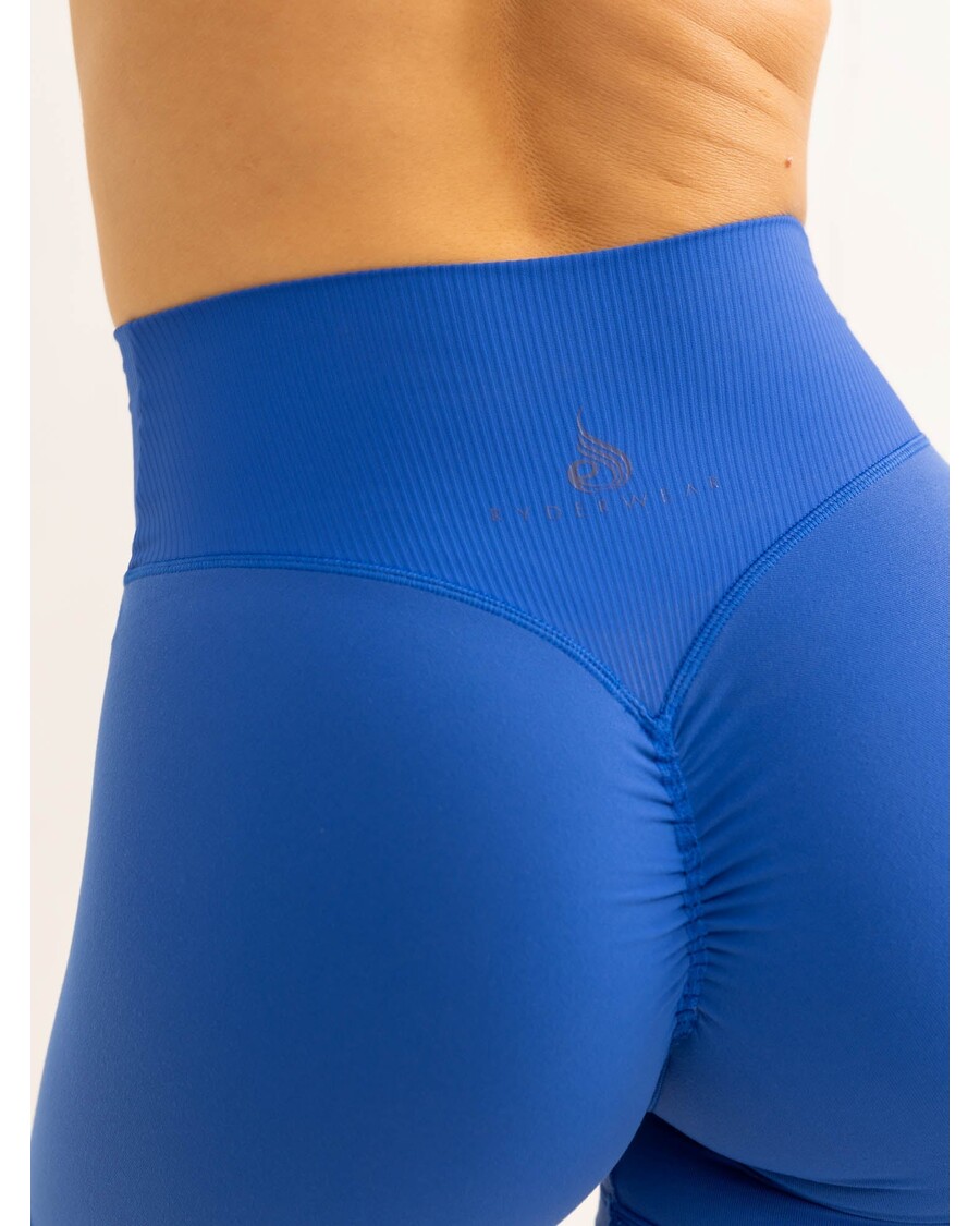 Ryderwear Activate Cross Over Scrunch Shorts - Cobalt Blue