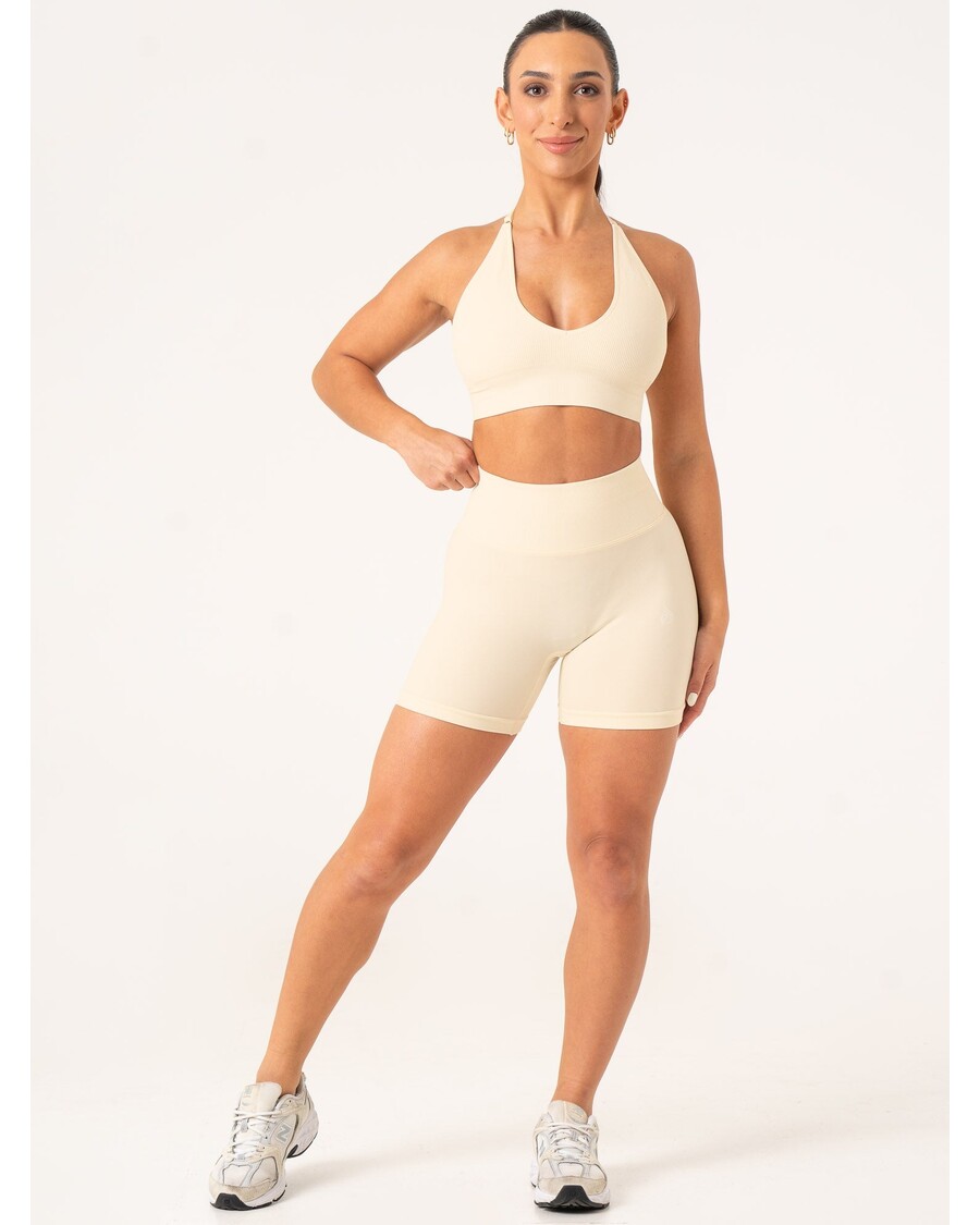 Ryderwear Lift BBL Scrunch Seamless Shorts - Vanilla