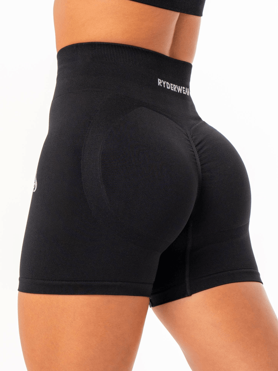 Ryderwear Lift 2.0 BBL Seamless Shorts - Black