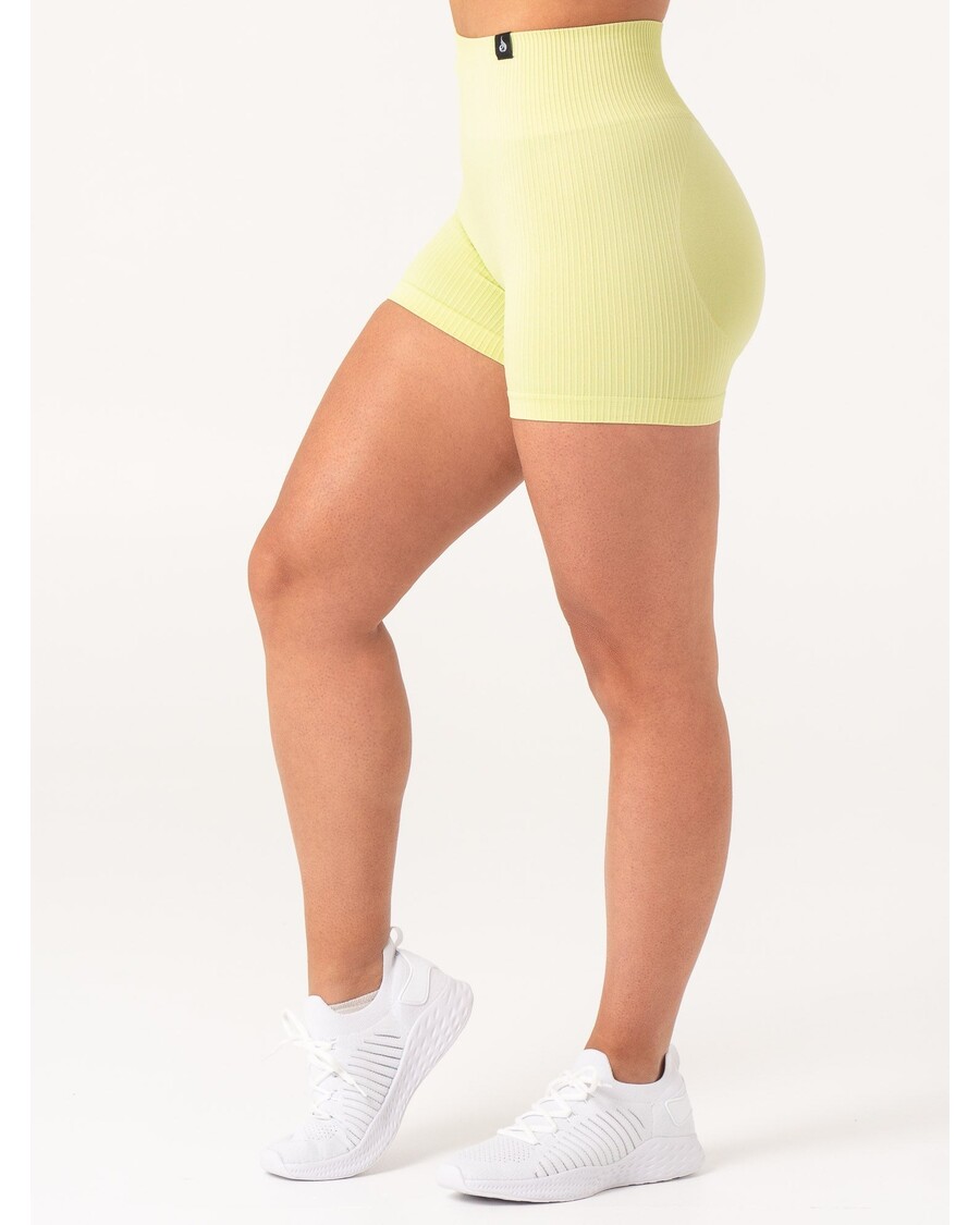 Ryderwear Rib Scrunch Seamless Shorts - Lime