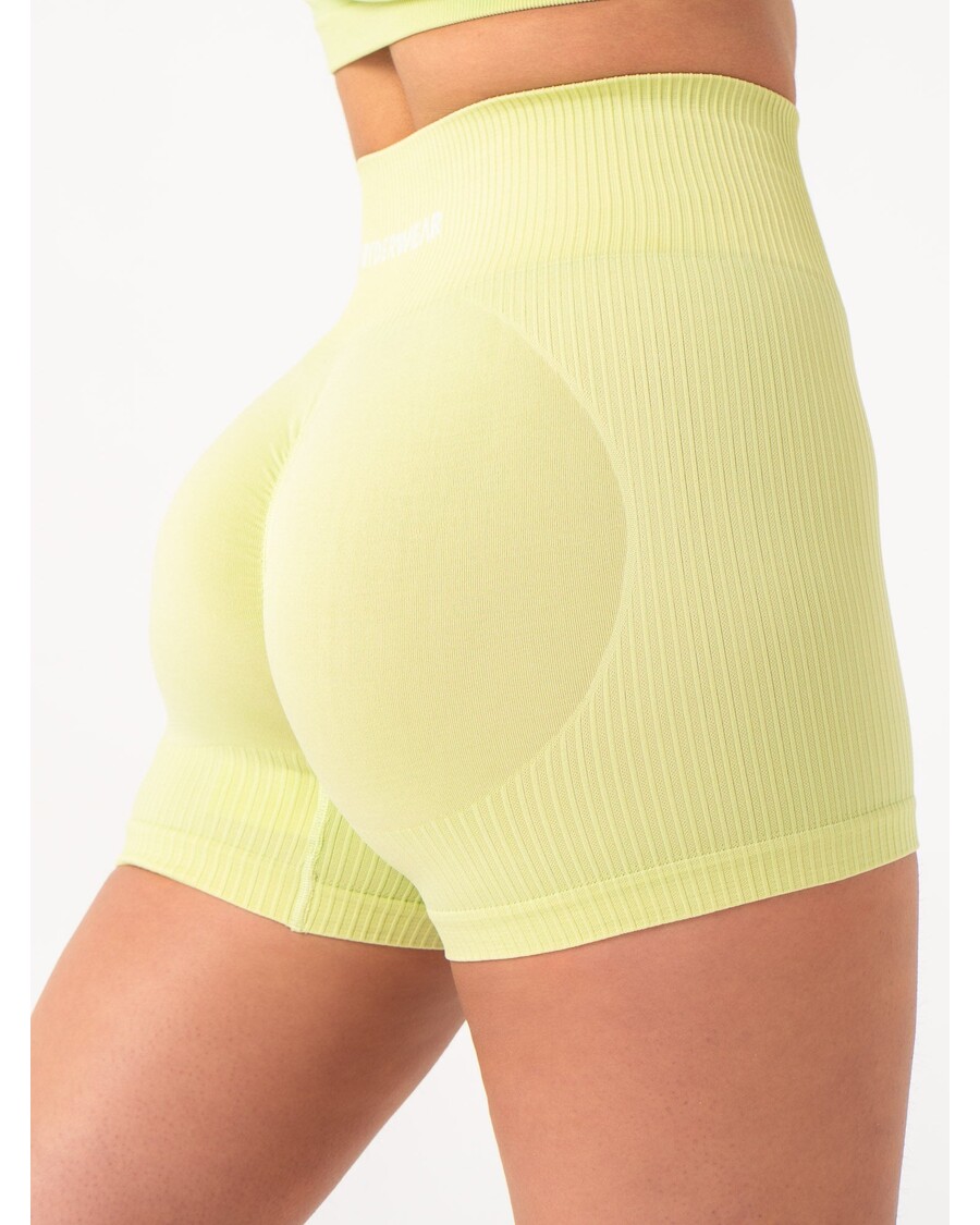 Ryderwear Rib Scrunch Seamless Shorts - Lime