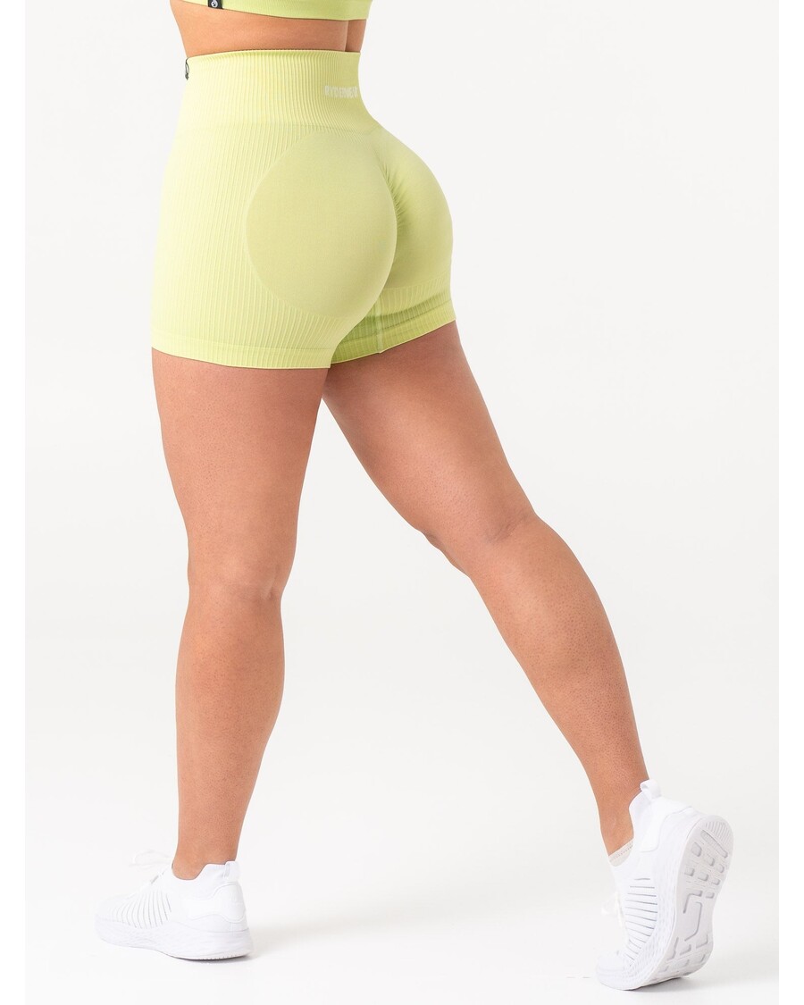 Ryderwear Rib Scrunch Seamless Shorts - Lime
