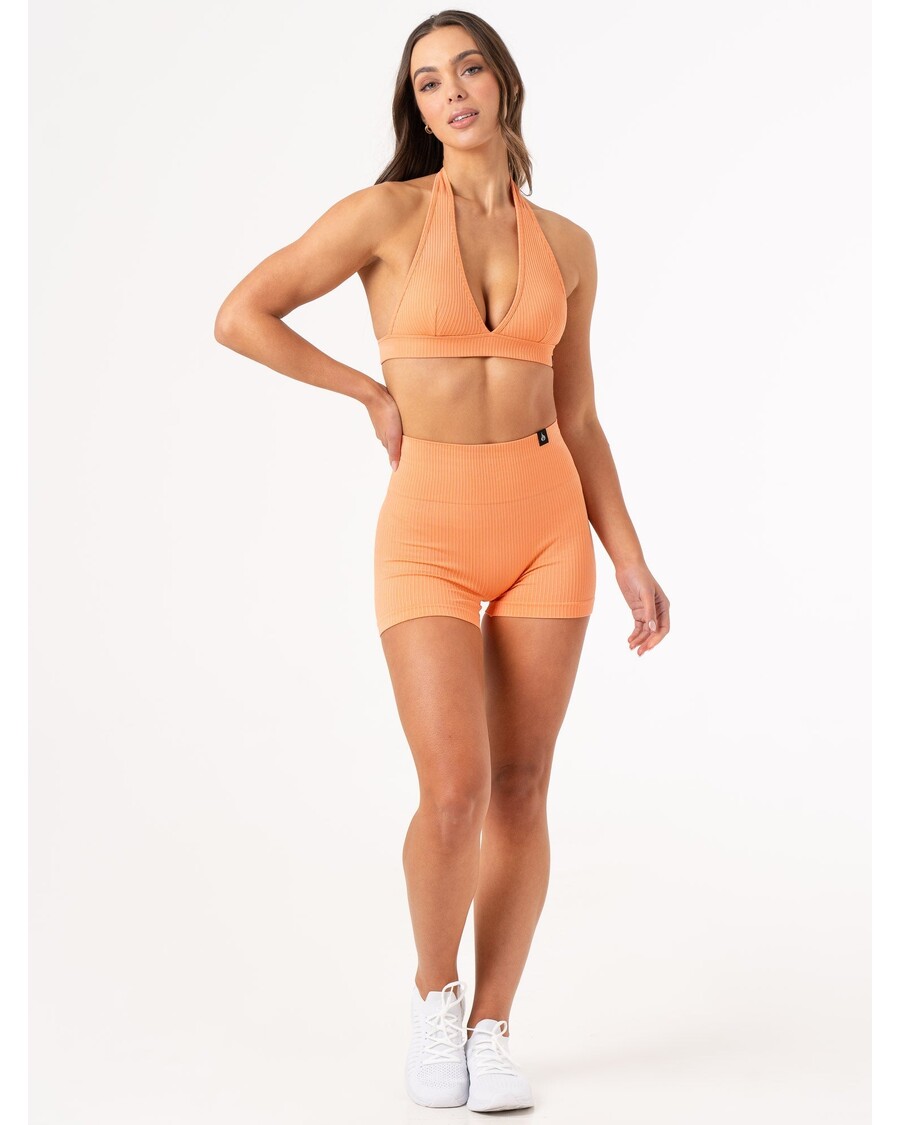 Ryderwear Rib Scrunch Seamless Shorts - Mango