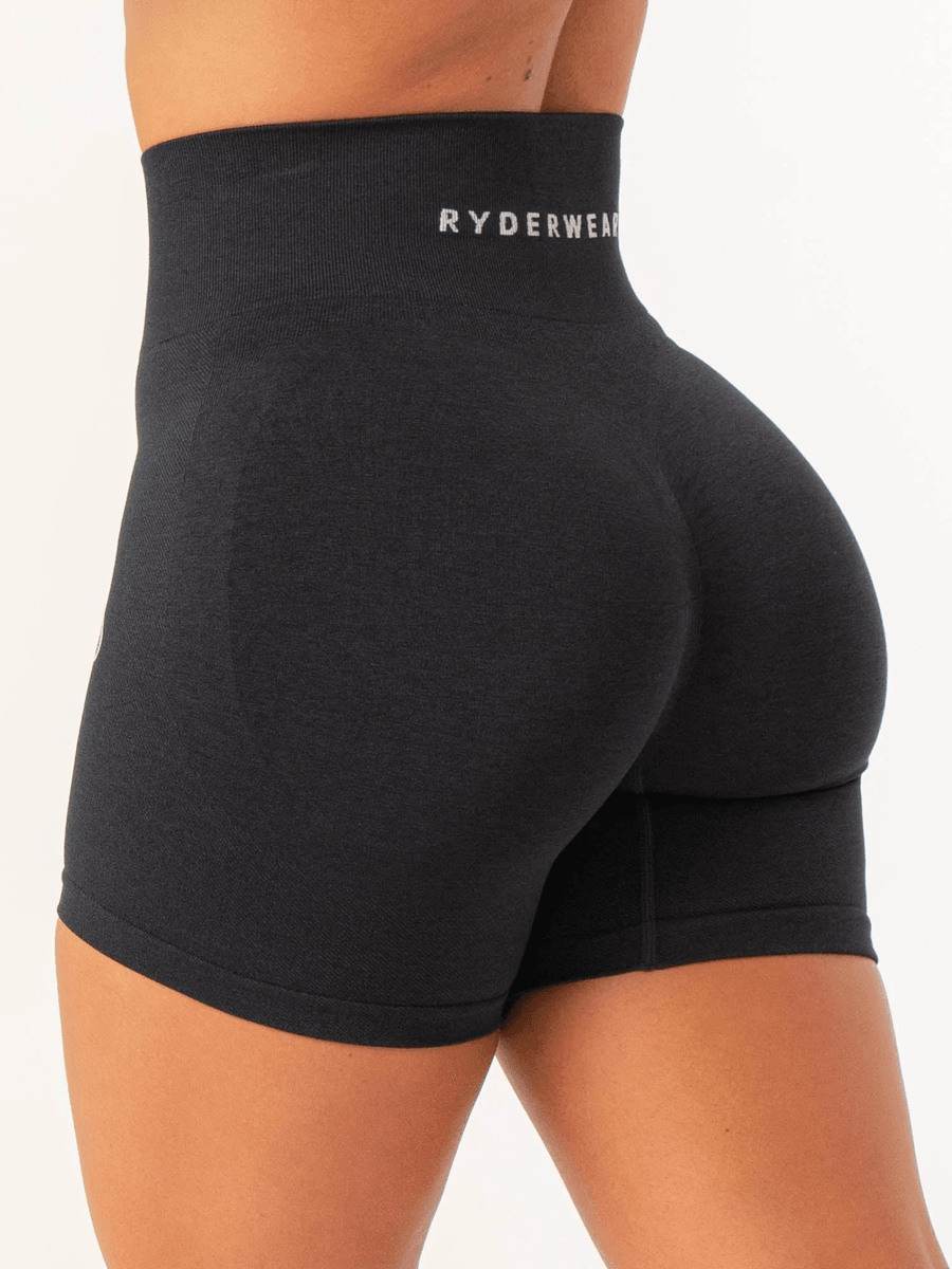 Ryderwear Contour Seamless Shorts - Black Marl