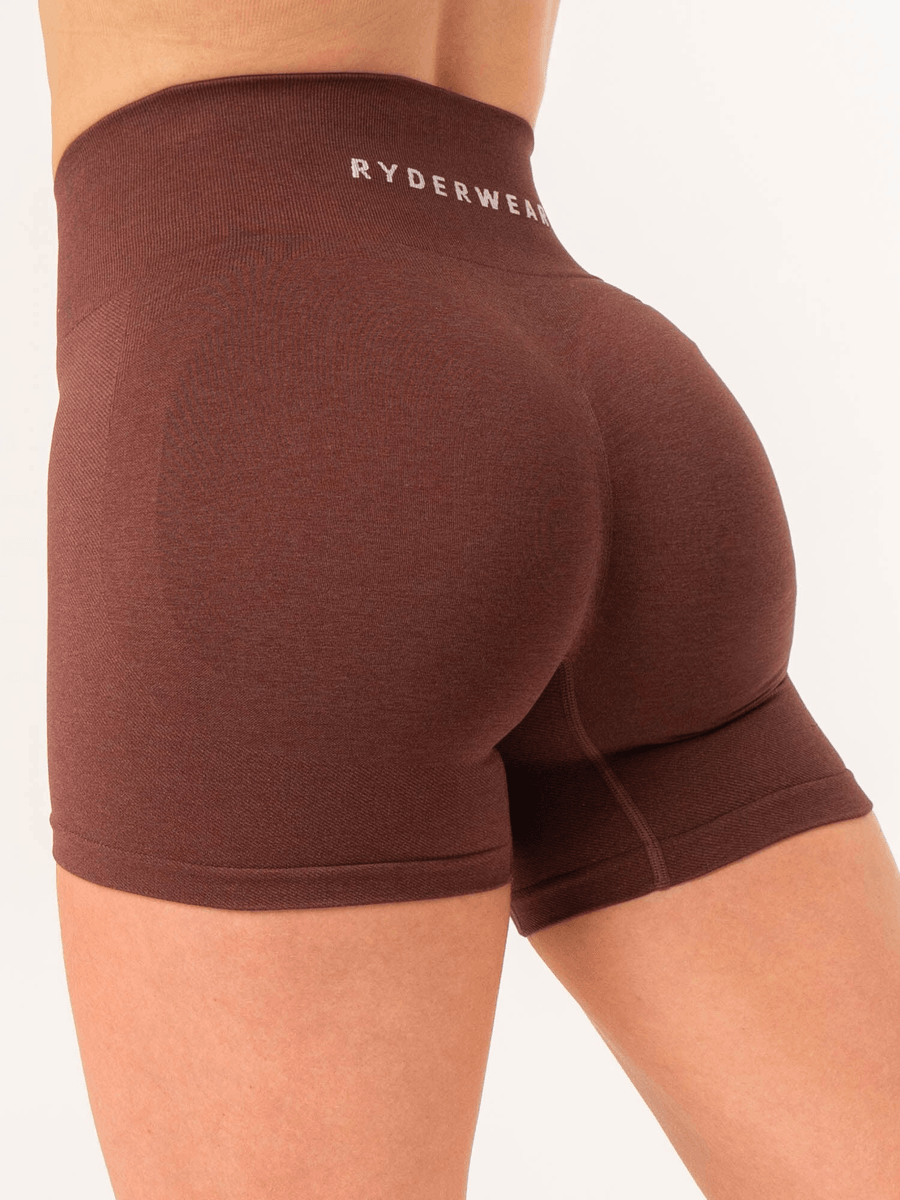 Ryderwear Contour Seamless Shorts - Chocolate Marl