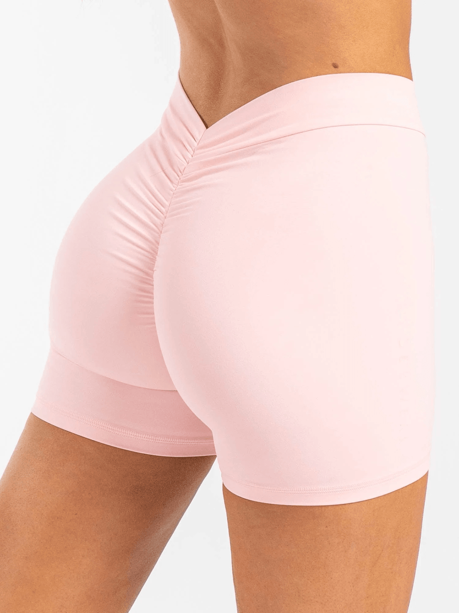 Ryderwear NKD V Scrunch Shorts - Pink Musk