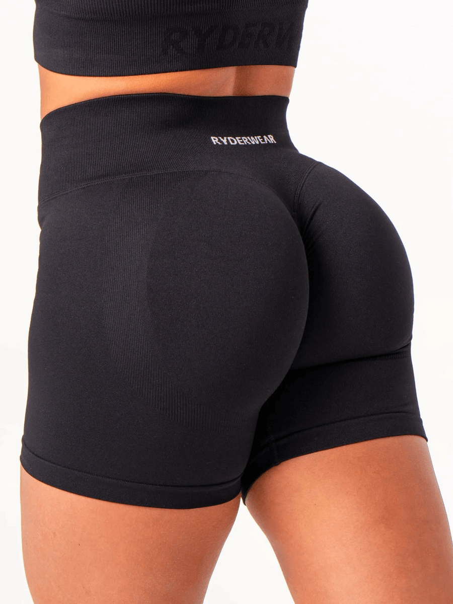 Ryderwear Lift Scrunch Shorts - Black