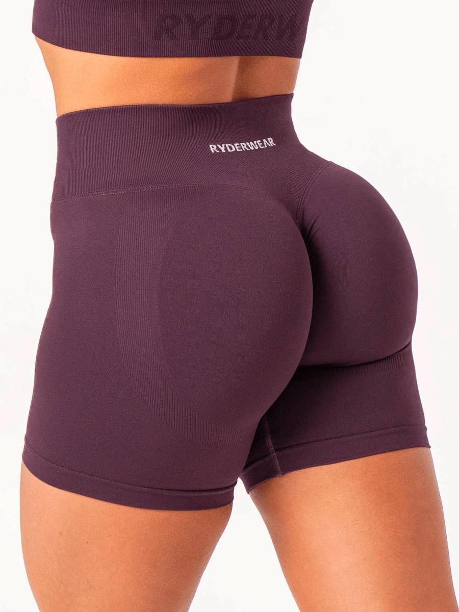 Ryderwear Lift Scrunch Shorts - Plum
