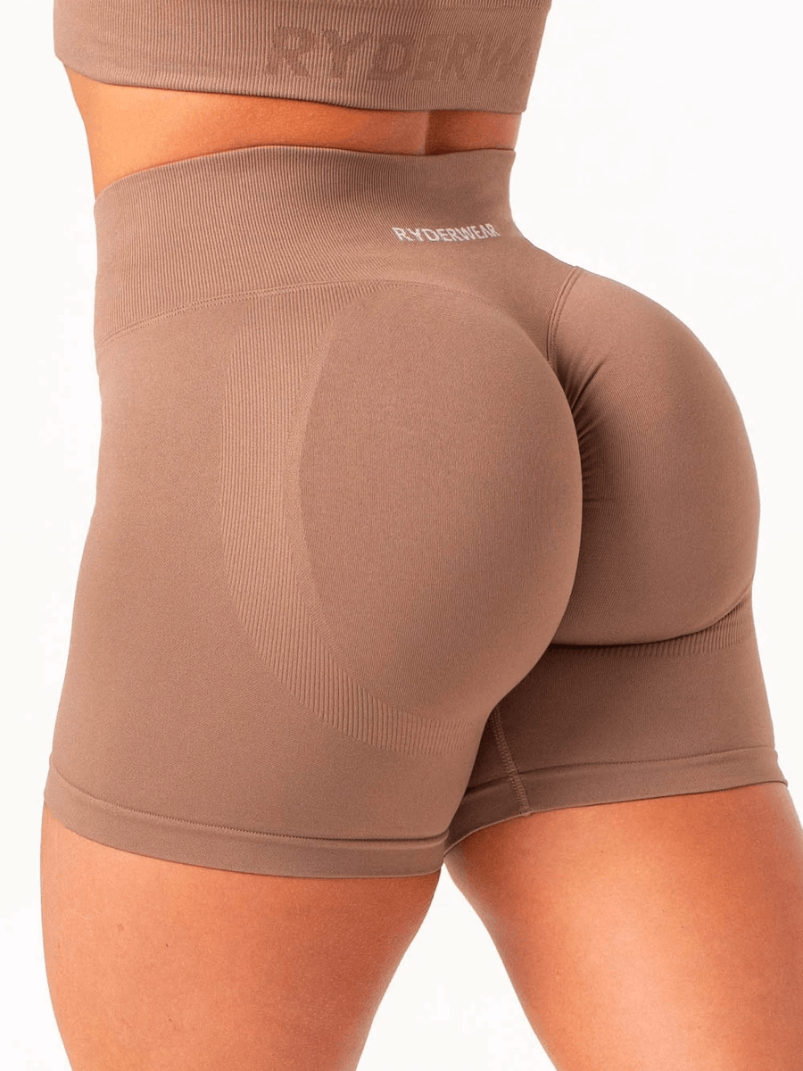 Ryderwear Lift Scrunch Shorts - Almond